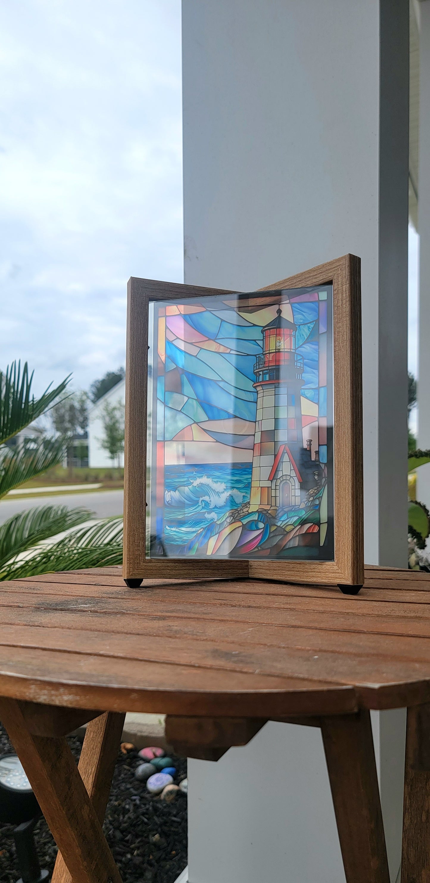 The Lighthouse Stained Glass Art - Thrice Exceptional