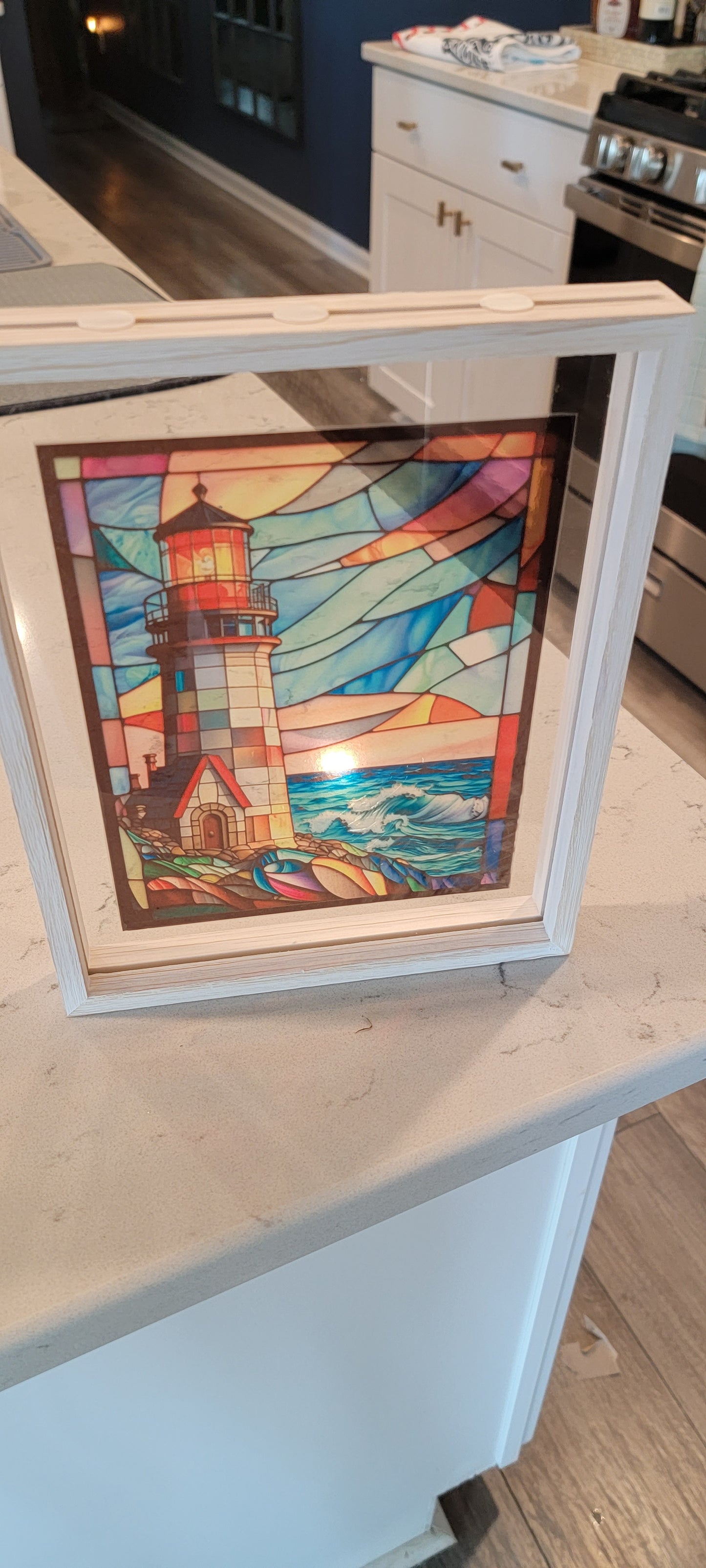 The Lighthouse Stained Glass Art - Thrice Exceptional