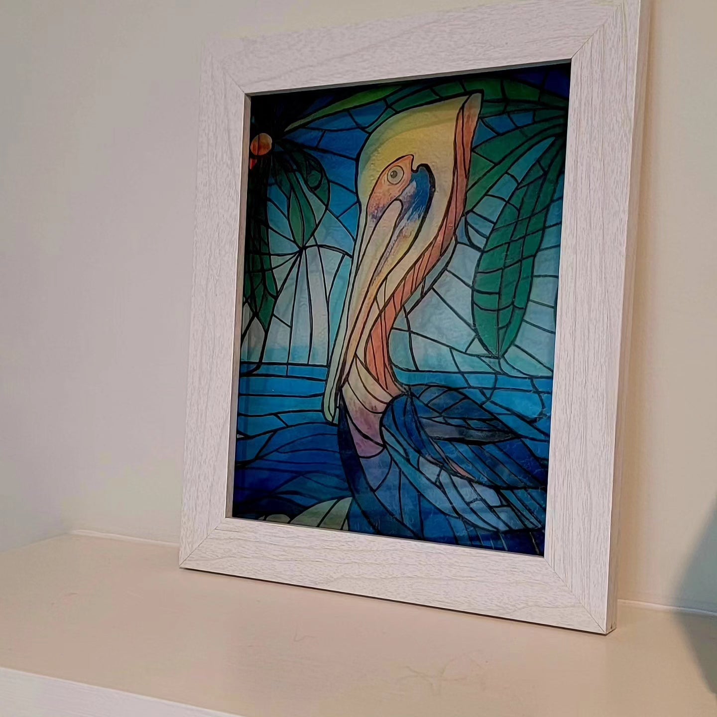 Pelican Stained Glass Art - Thrice Exceptional