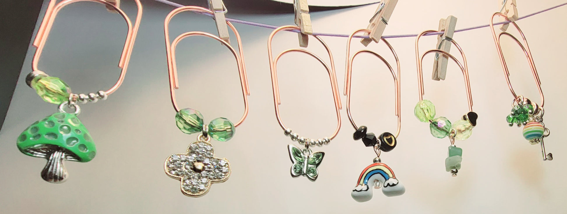 Lucky Paperclip Bookmark Charms - Thrice Exceptional