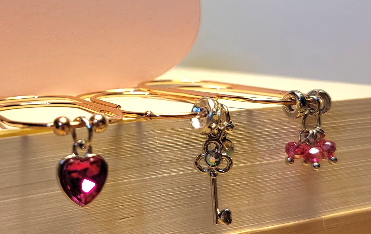 Set of "Love to Love" luxury paperclip charms and bookmarks for planners, agendas, books & binders - Thrice Exceptional