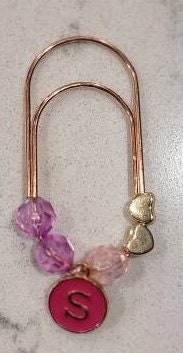 Dainty "Petite Rose" luxury paperclip charm and bookmarks for planners, agendas, books & binders - Thrice Exceptional